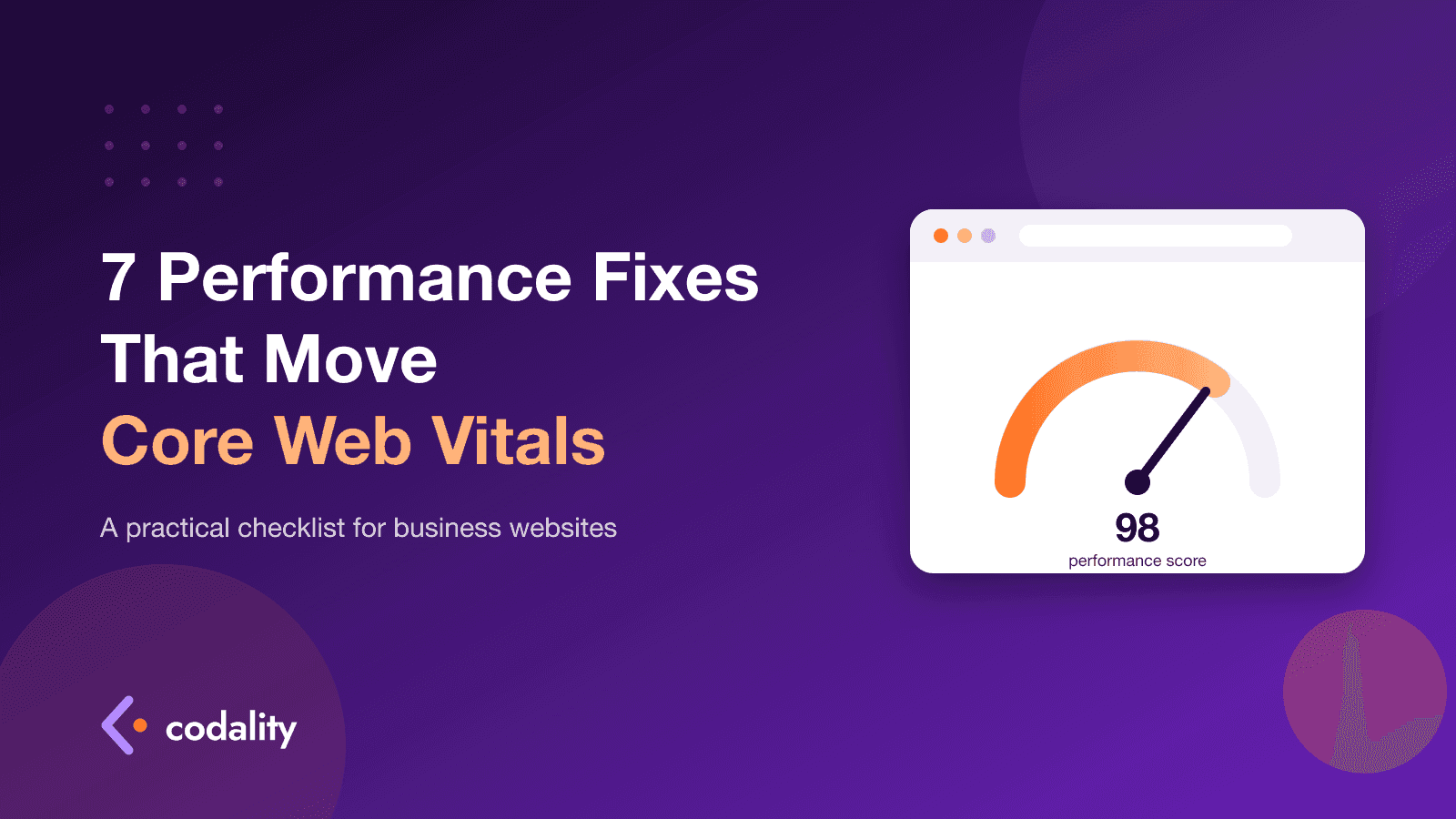 7 Website Performance Fixes That Actually Move Core Web Vitals