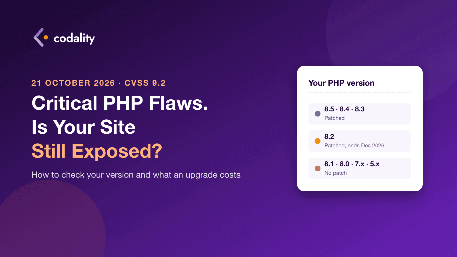 Two Critical PHP Flaws Were Patched This Week. A Third of PHP Sites Can't Install the Fix